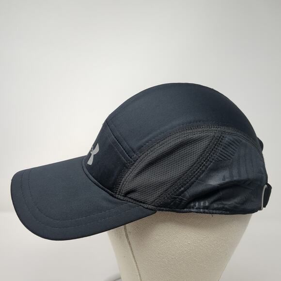 Under Armour Run Coldblack Strapback 5 Panel Cap Black One Size Adjustable - Picture 3 of 9